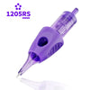 1205RS Round Shader tattoo needle cartridge with five-needle grouping and purple silicone sleeve | Gtartistoo