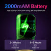 Wireless tattoo pen with a 2000mAh battery, 2 to 3 hour charging time, and 6 to 9 hours of working time.