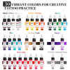 GTARTISTOO 32-Color Tattoo Ink Set – Wide Color Range, 1/2 oz Bottles