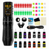 GTARTISTOO Wireless Tattoo Pen Kit for Beginners | 2400mAh Adjustable Stroke Machine - Gtartistoo tattoo supply