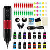 GTARTISTOO Wireless Tattoo Pen Kit for Beginners | 1600mAh Tattoo Starter Kit - Gtartistoo tattoo supply
