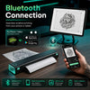 Bluetooth tattoo stencil printer wirelessly connected to a phone and tablet for mobile stencil printing