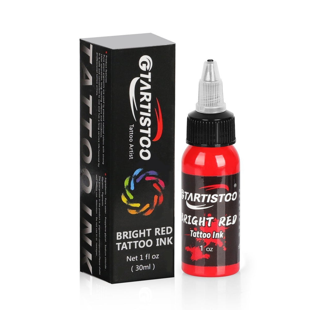 red Bottle Tattoo Inks 1oz