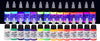 Gtartistoo Fluorescent Tattoo Ink Set 14 Colors – 1/2 oz Bottles - Gtartistoo tattoo supply