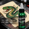 Light green tattoo ink with strong pigment, great adhesion and skin safe features for tattoo practice, 1 oz / 30ml | GTARTISTOO