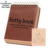 American Traditional tattoo practice book with 10 pre-stenciled fake skin pages and a skull cherry tattoo design.