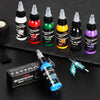 Sky blue tattoo ink 1 oz bottle displayed with other tattoo ink colors | GTARTISTOO