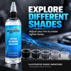 Tattoo ink dilution solution with illustrated black ink and gray wash shade variations | GTARTISTOO